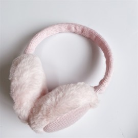 Over the head Stretchy Headband 85db limited wired with microphone winter headphone kids warm